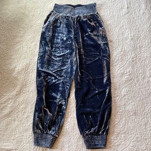 Anthropologie velour joggers
